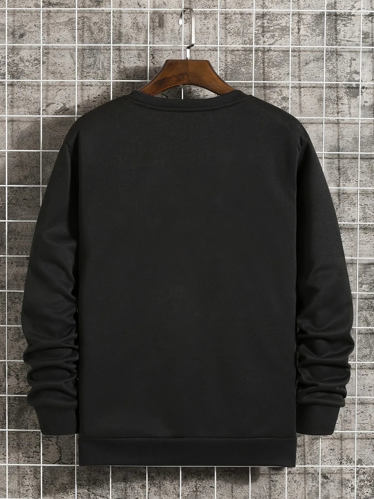 Mens Printed Sweatshirt - MIRPWS38 - Black