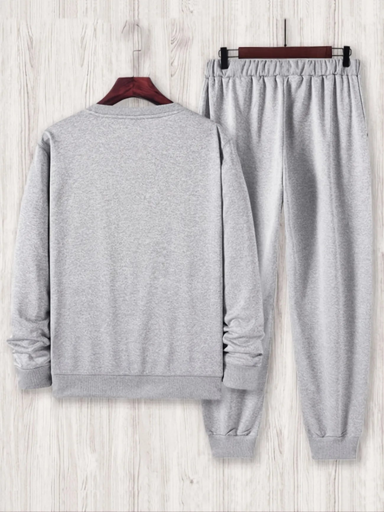 Winter Printed Sweatshirt and Pants Co Ord Set MIRWPCS15 - Grey Grey