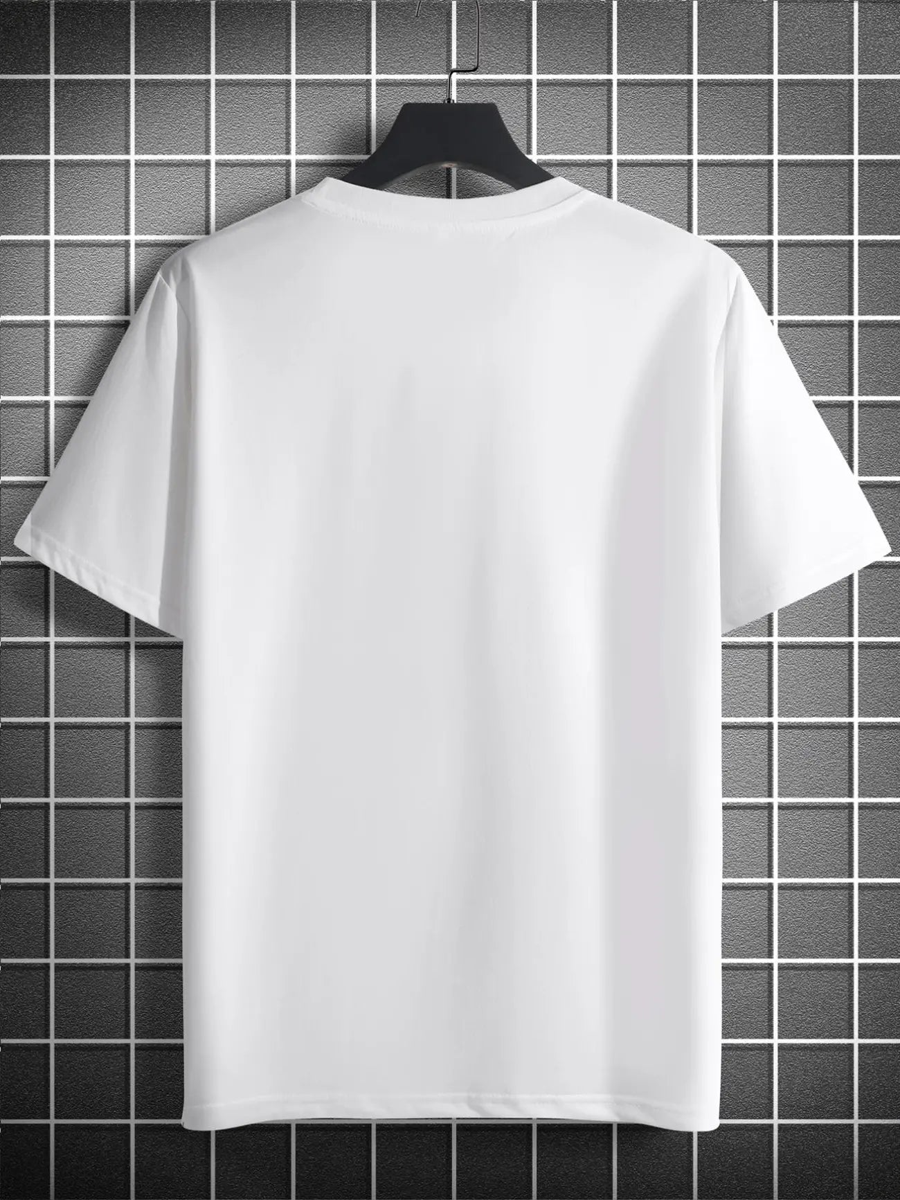 Mens Sticker Printed T-Shirt MMSPS82 - White