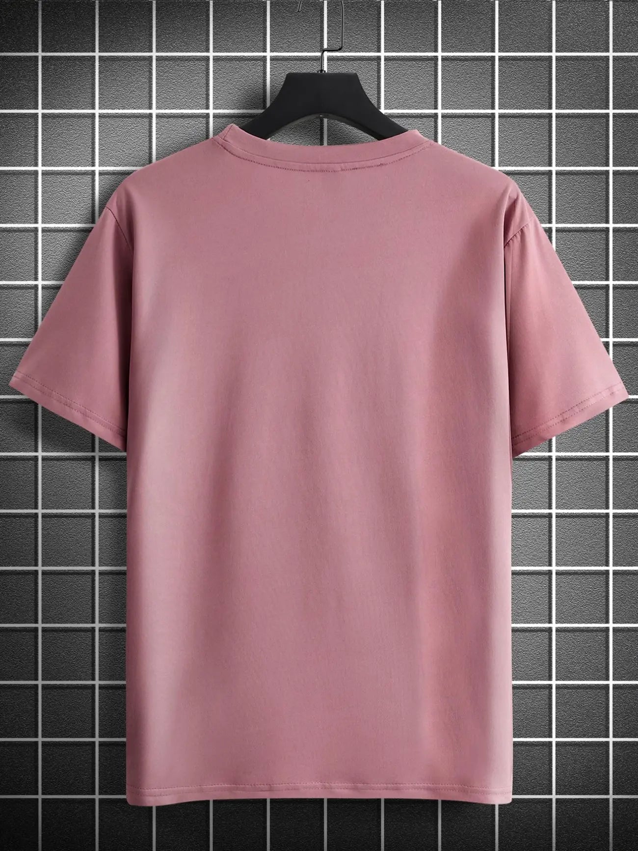 Mens Sticker Printed T-Shirt MMSPS82 - Pink