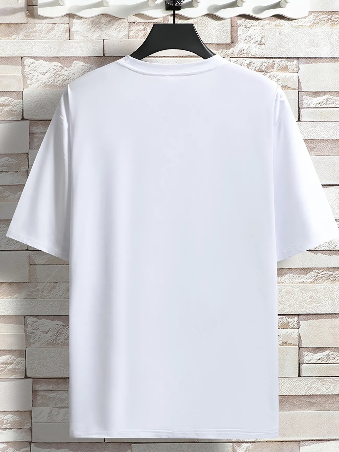 Mens Sticker Printed T-Shirt MMSPS77 - White