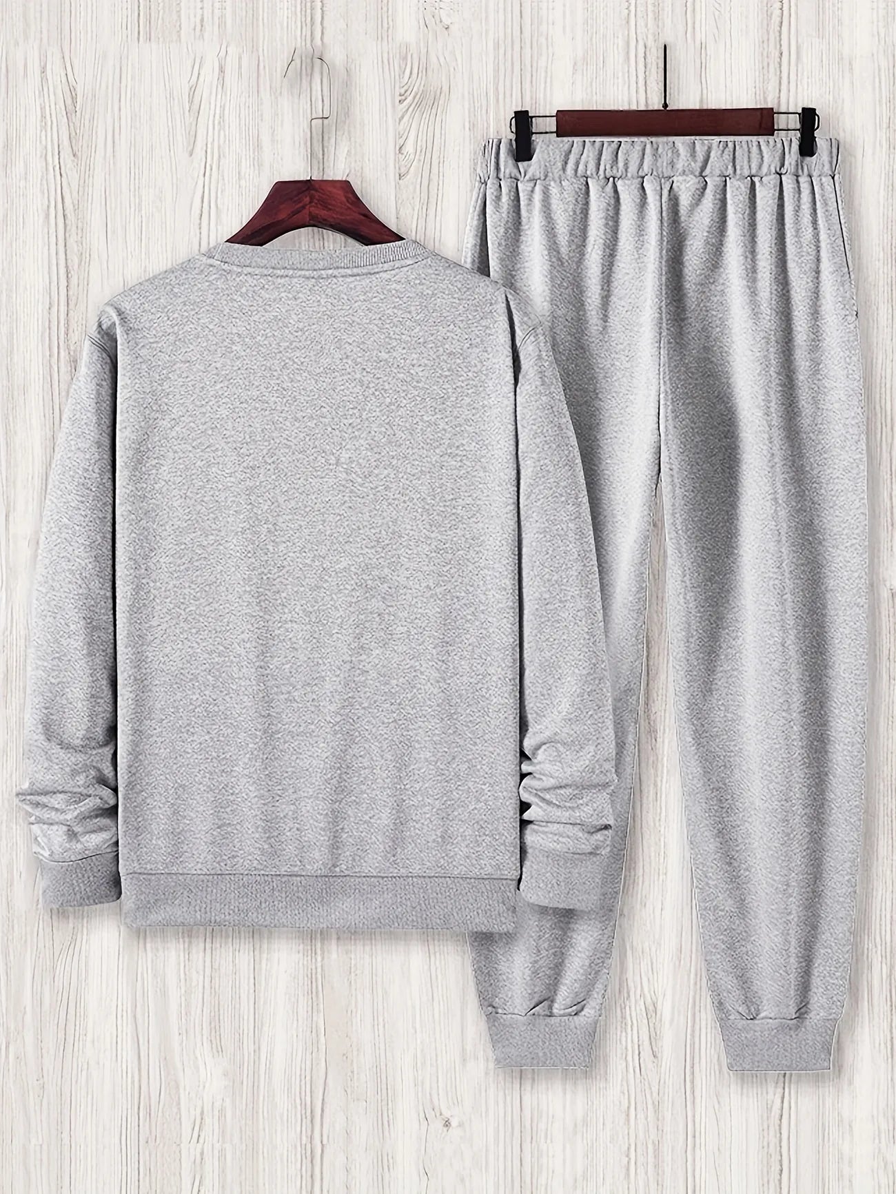 Winter Printed Sweatshirt and Pants Co Ord Set MIRWPCS24 - Grey Grey