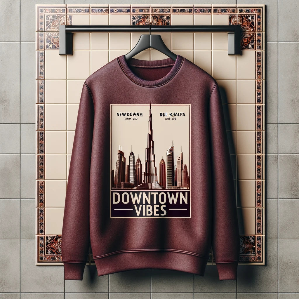 Mens Printed Sweatshirt - MIRPWS66 - Maroon