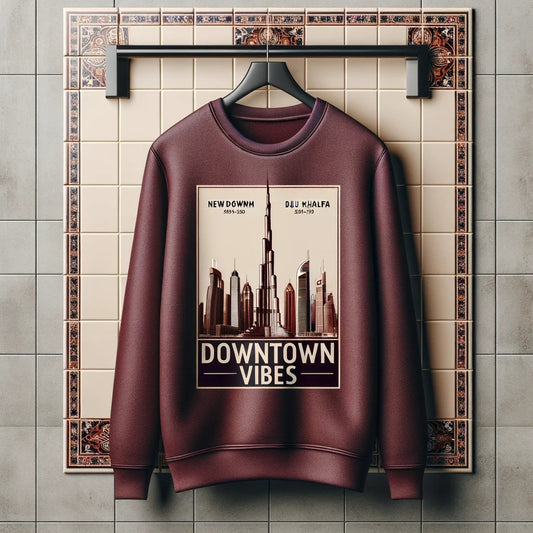 Mens Printed Sweatshirt - MIRPWS66 - Maroon