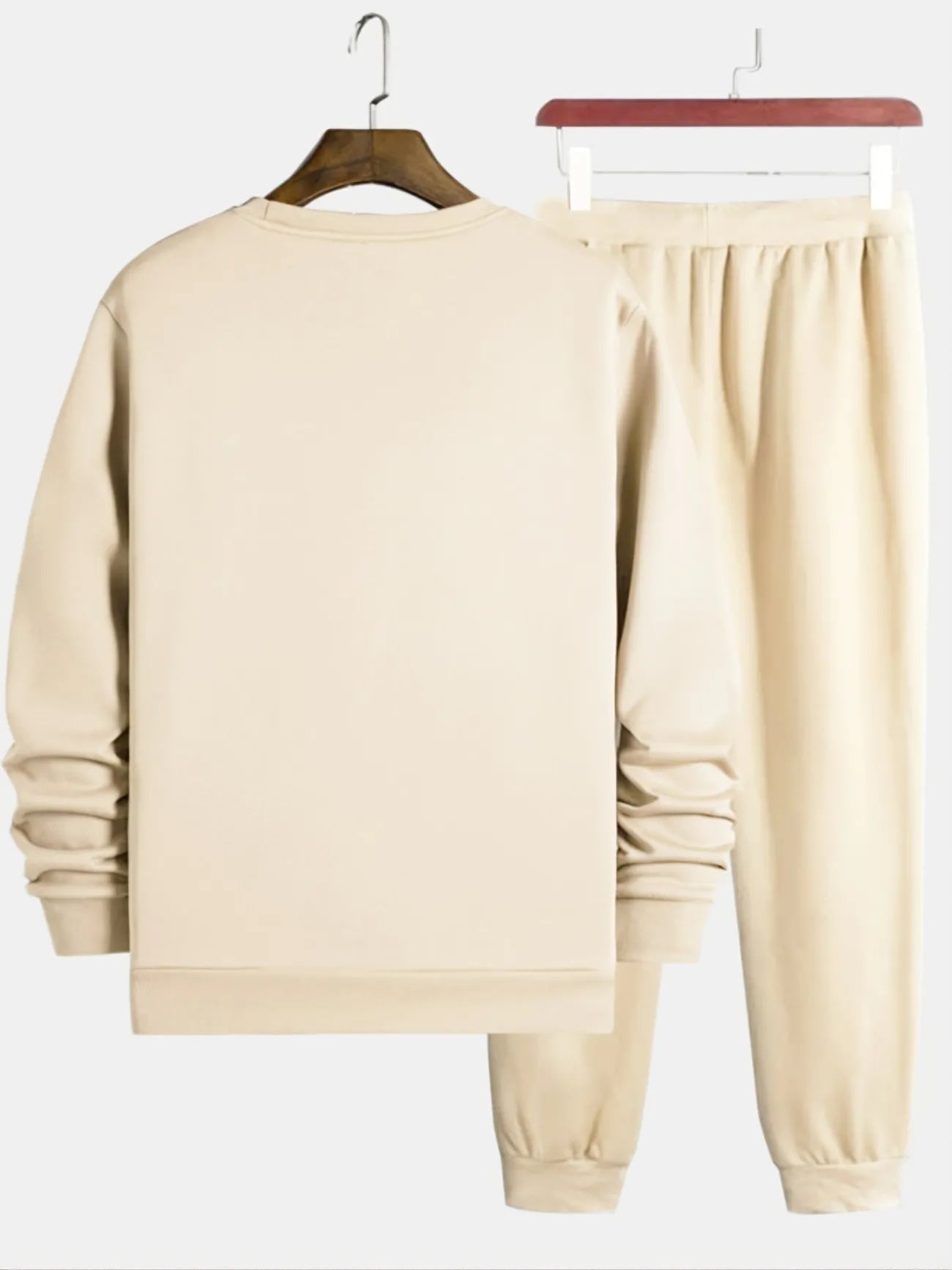 Winter Printed Sweatshirt and Pants Co Ord Set MIRWPCS15 - Cream Cream