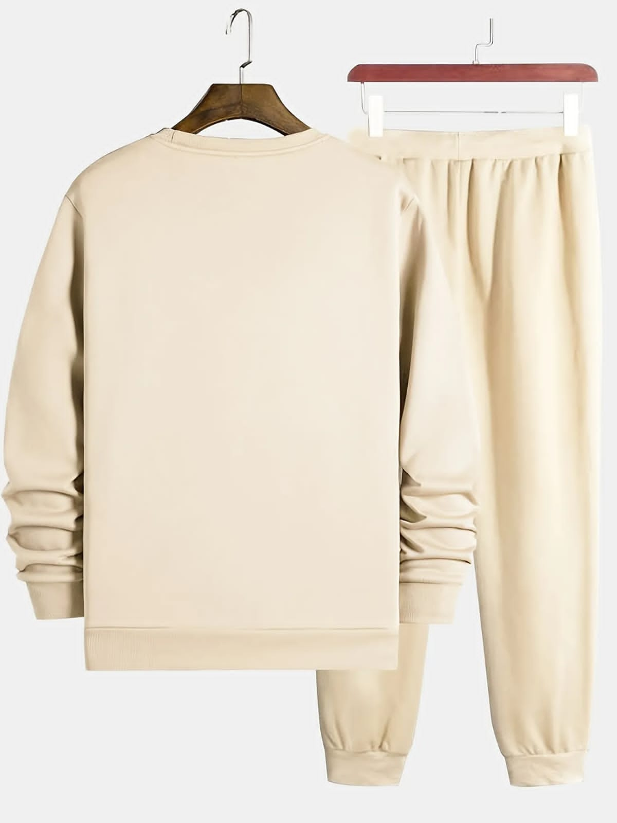 Winter Printed Sweatshirt and Pants Co Ord Set MIRWPCS11 - Cream Cream