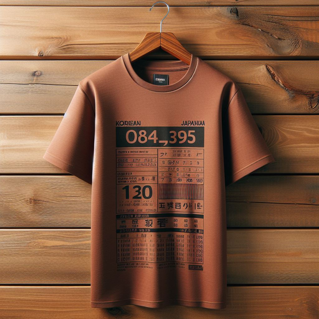 Mens Sticker Printed T-Shirt MMSPS104 - Brown