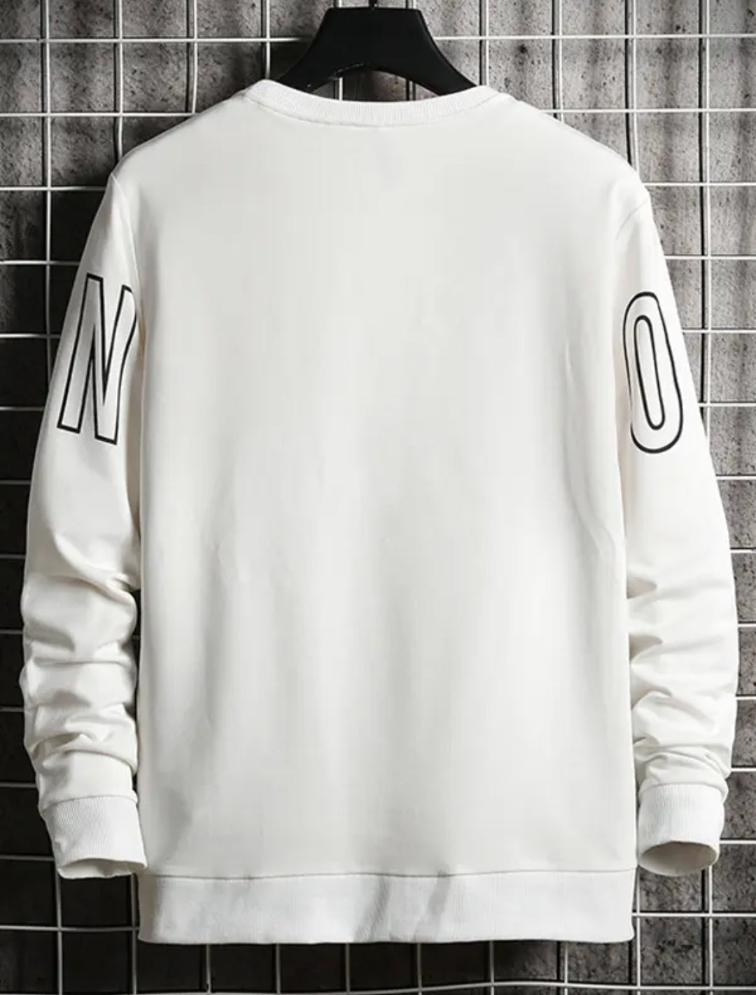 Mens Printed Sweatshirt - MIRPWS41 - White