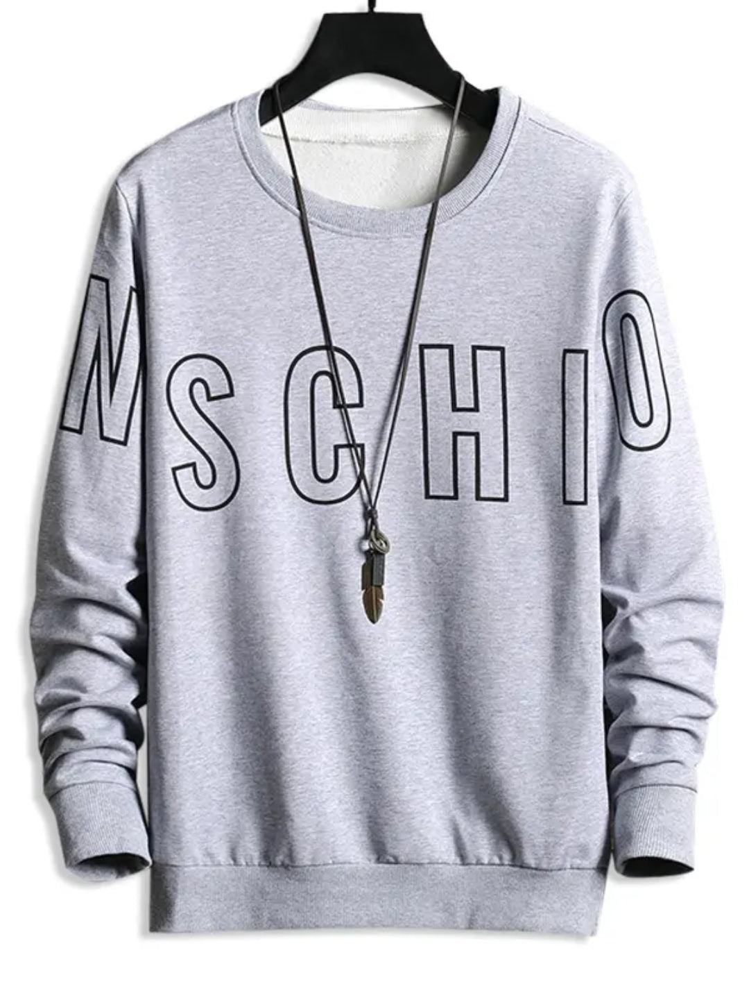 Mens Printed Sweatshirt - MIRPWS41 - Grey