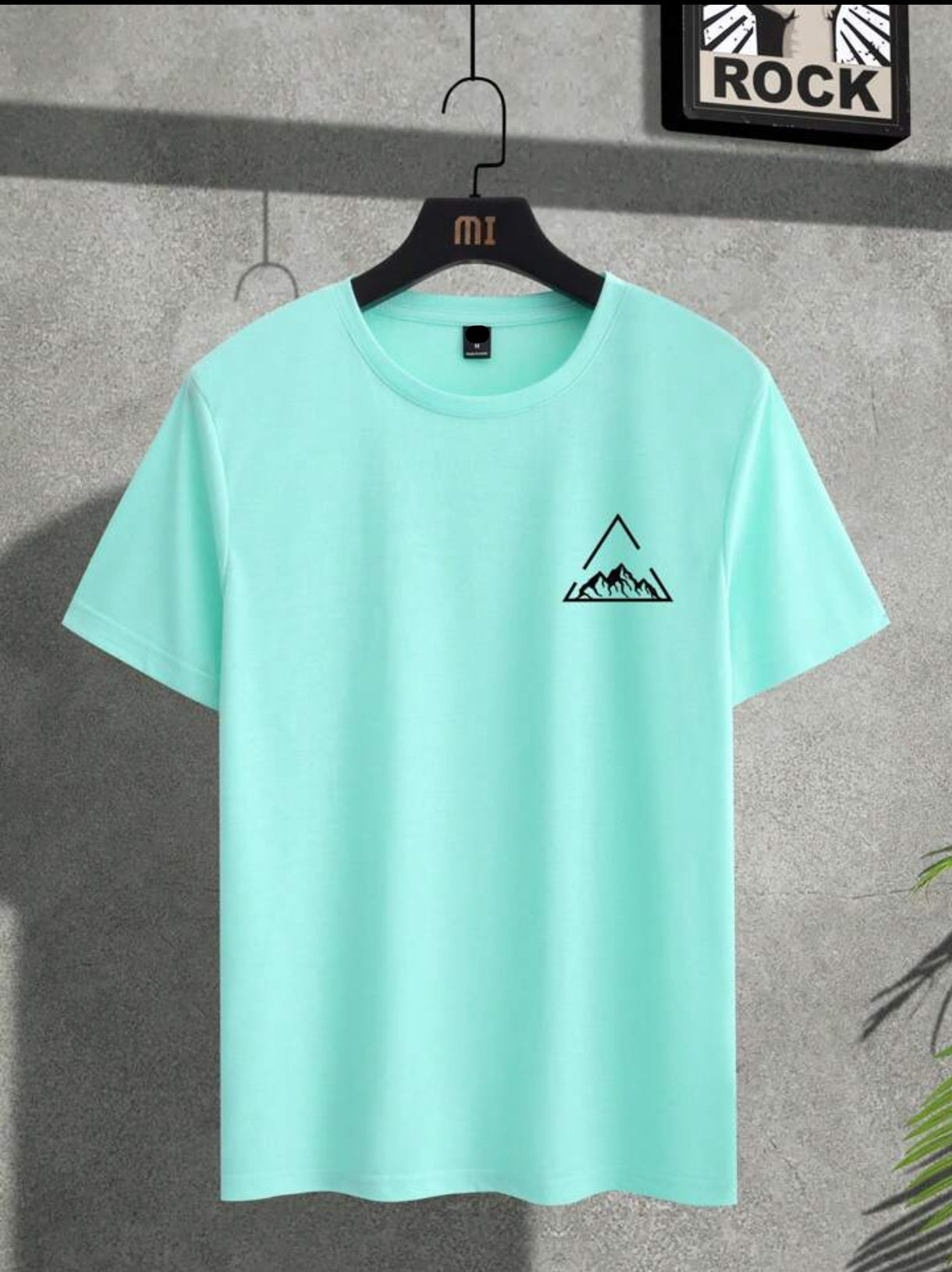 Mens Sticker Printed T-Shirt MMSPS204 - Light Blue