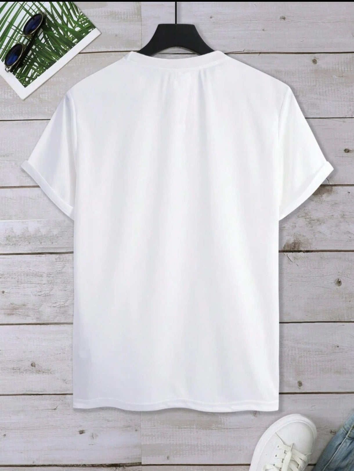 Mens Sticker Printed T-Shirt MMSPS207 - White