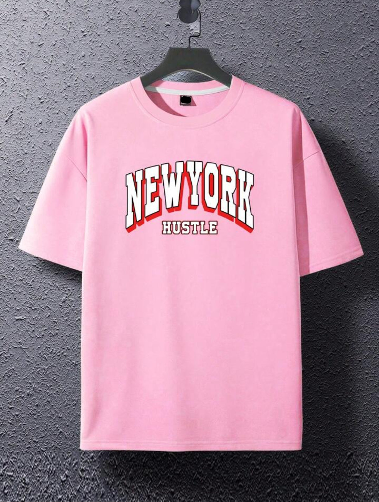 Mens Sticker Printed T-Shirt MMSPS211 - Pink