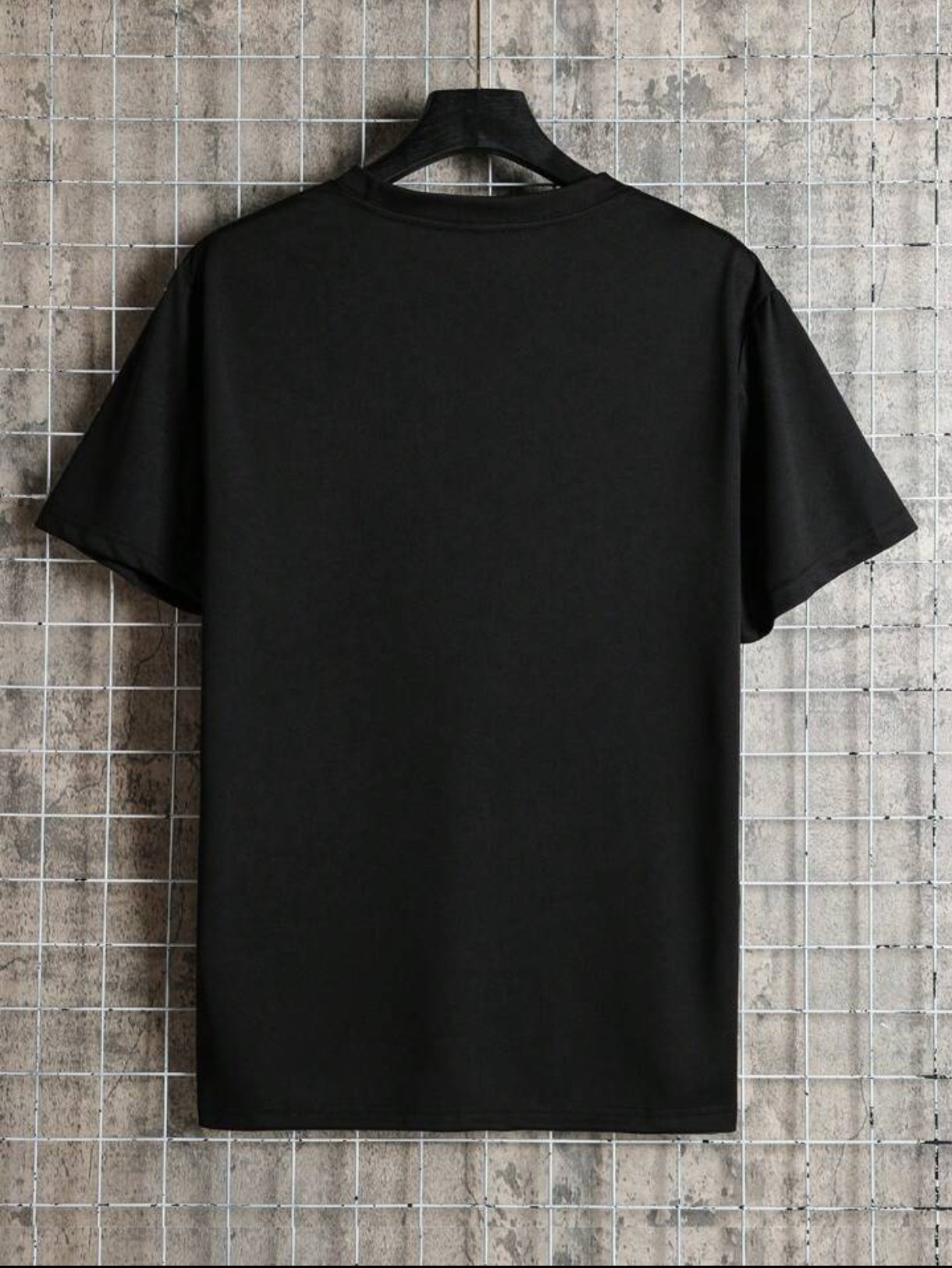 Mens Sticker Printed T-Shirt MMSPS214 - Black