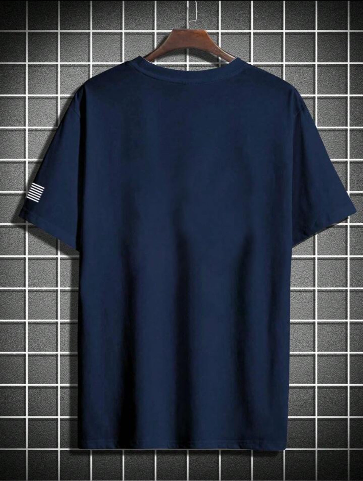 Mens Sticker Printed T-Shirt MMSPS218 - Navy Blue