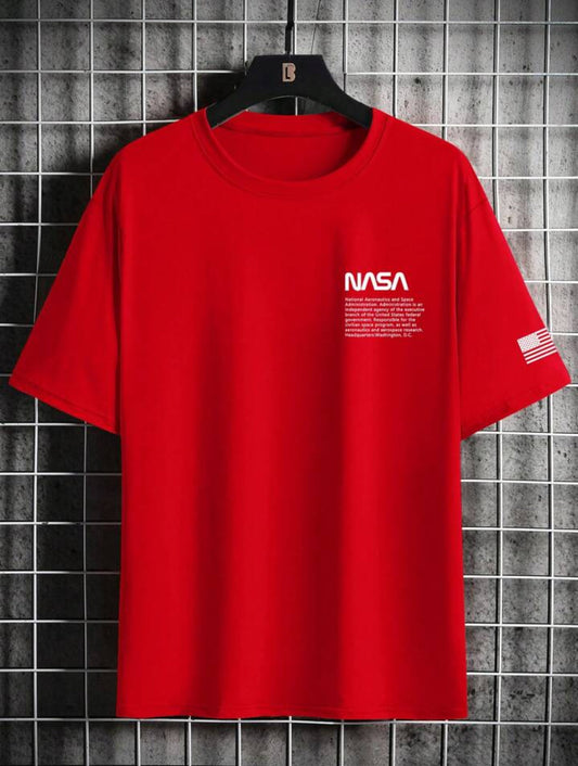 Mens Sticker Printed T-Shirt MMSPS218 - Red