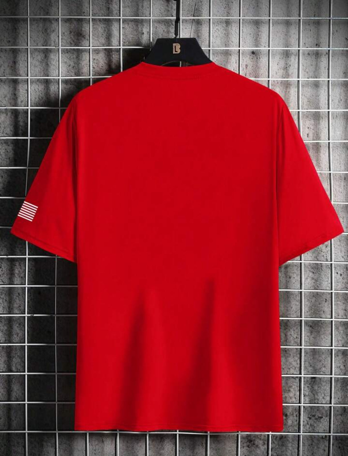 Mens Sticker Printed T-Shirt MMSPS218 - Red