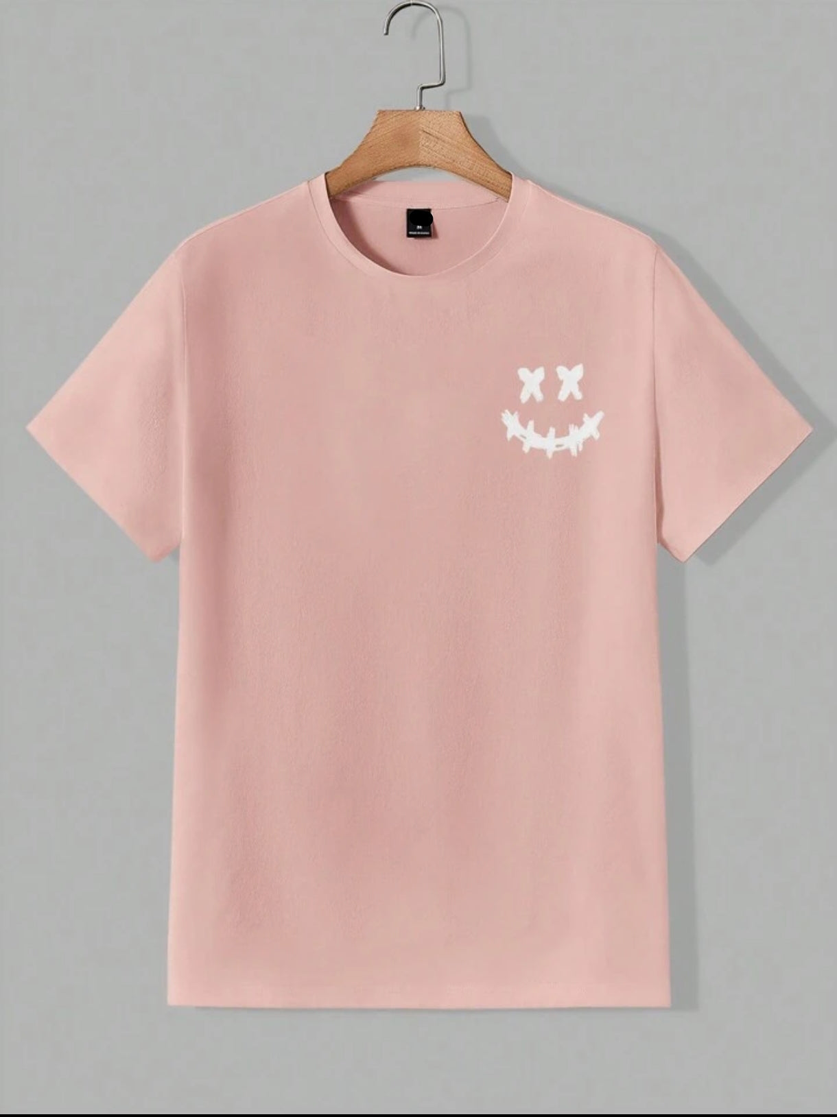 Mens Sticker Printed T-Shirt MMSPS220 - Pink