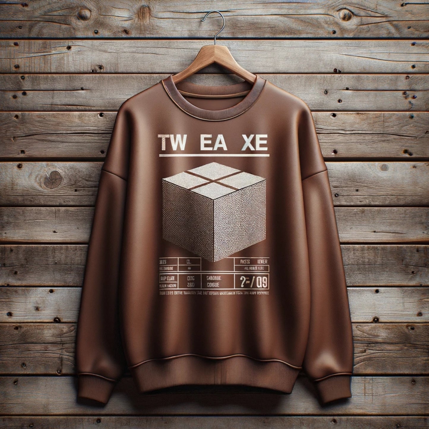 Mens Printed Sweatshirt - MIRPWS62 - Brown