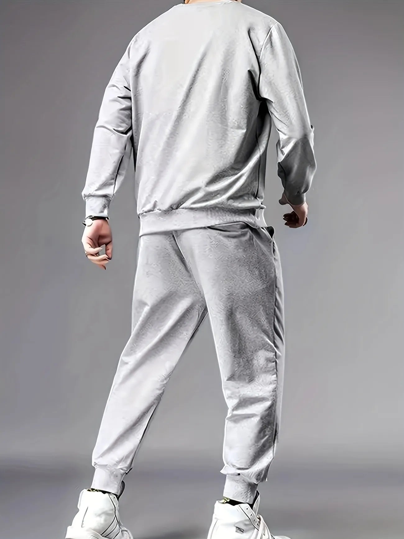 Winter Printed Sweatshirt and Pants Co Ord Set MIRWPCS22 - Grey Grey