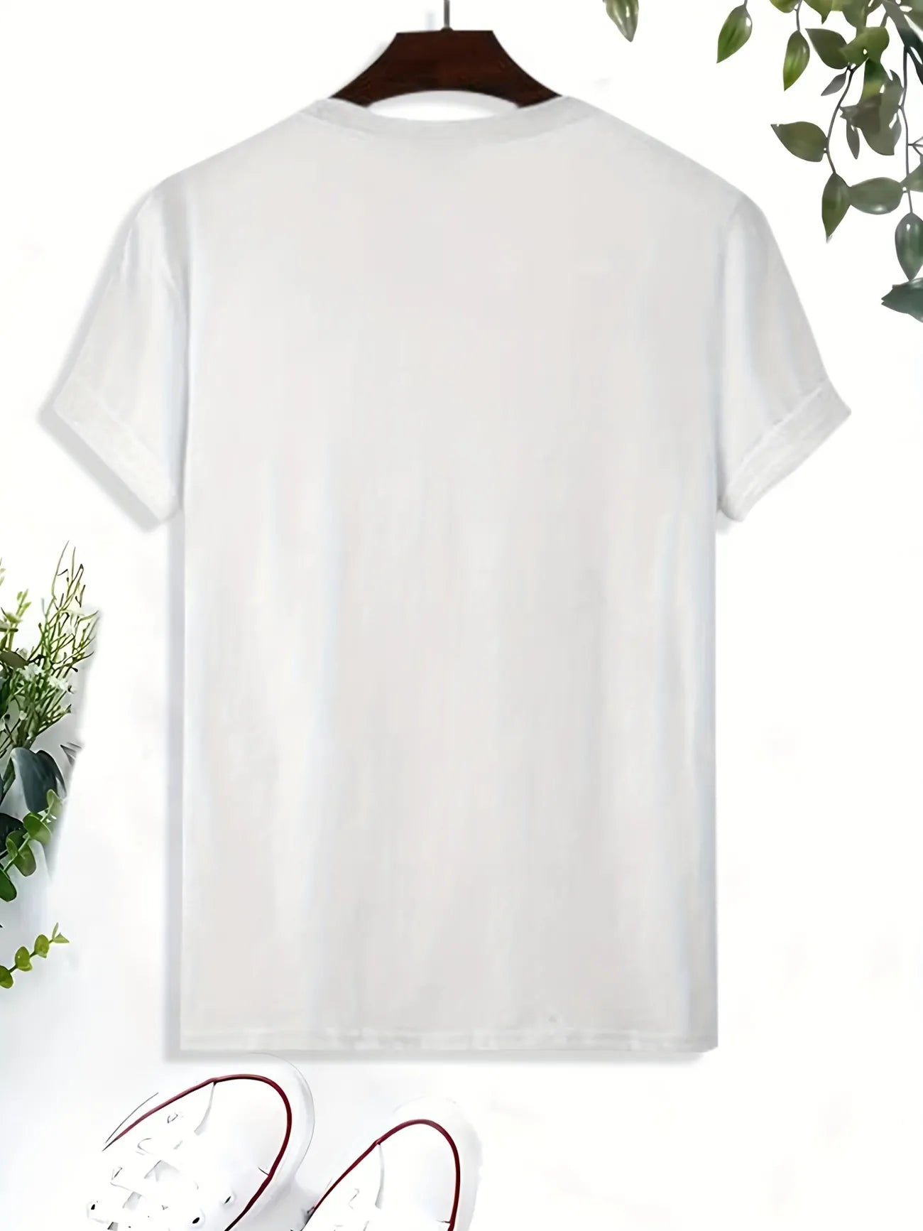 Mens Sticker Printed T-Shirt MMSPS84 - White