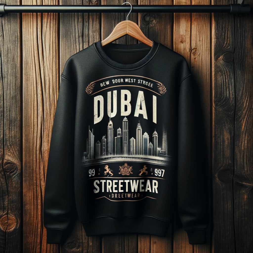 Mens Printed Sweatshirt - MIRPWS67 - Black