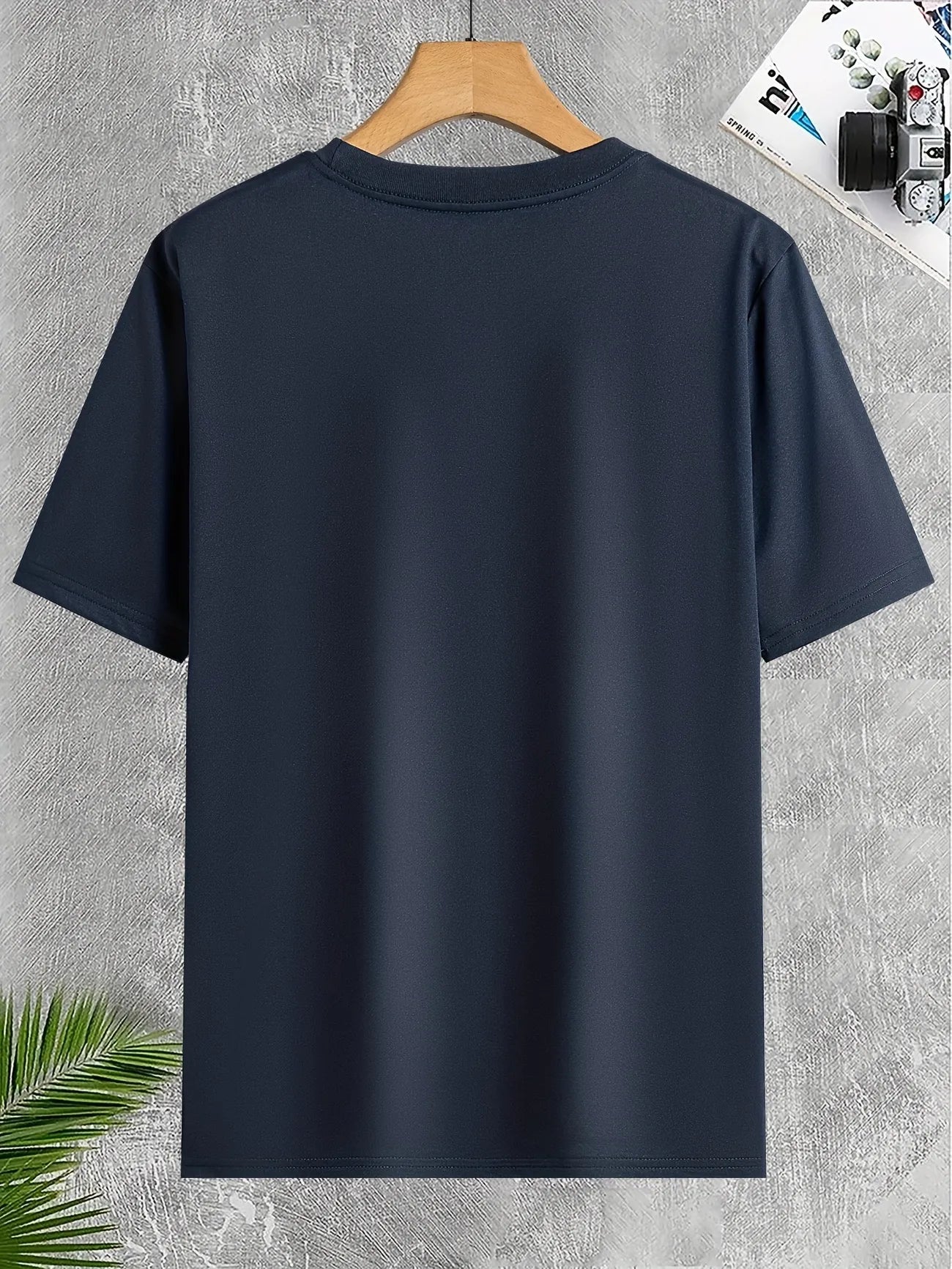 Mens Sticker Printed T-Shirt MMSPS83 - Navy Blue